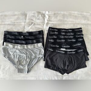Calvin Klein Men's Gray and Black Bottoms 10 Set Medium Size